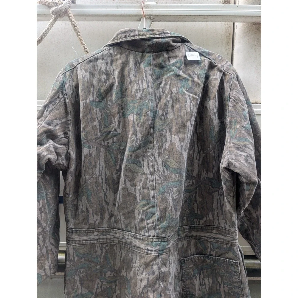 Vintage Mossy Oak Made In USA Treestand Camo Coveralls Men's Large Reg
